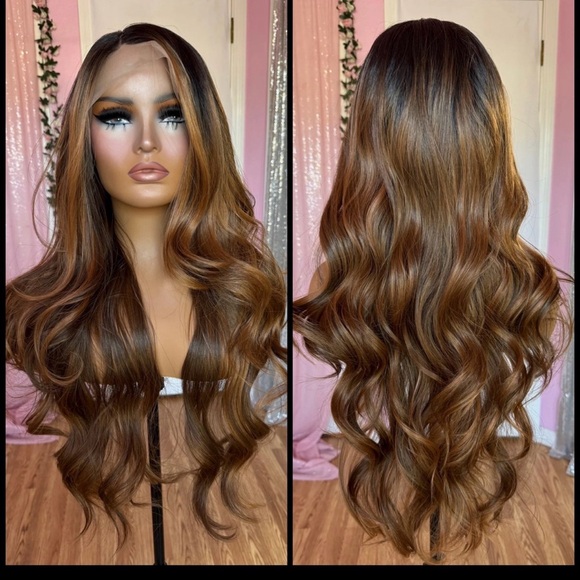 Human Hair Blended Lace Front Wig